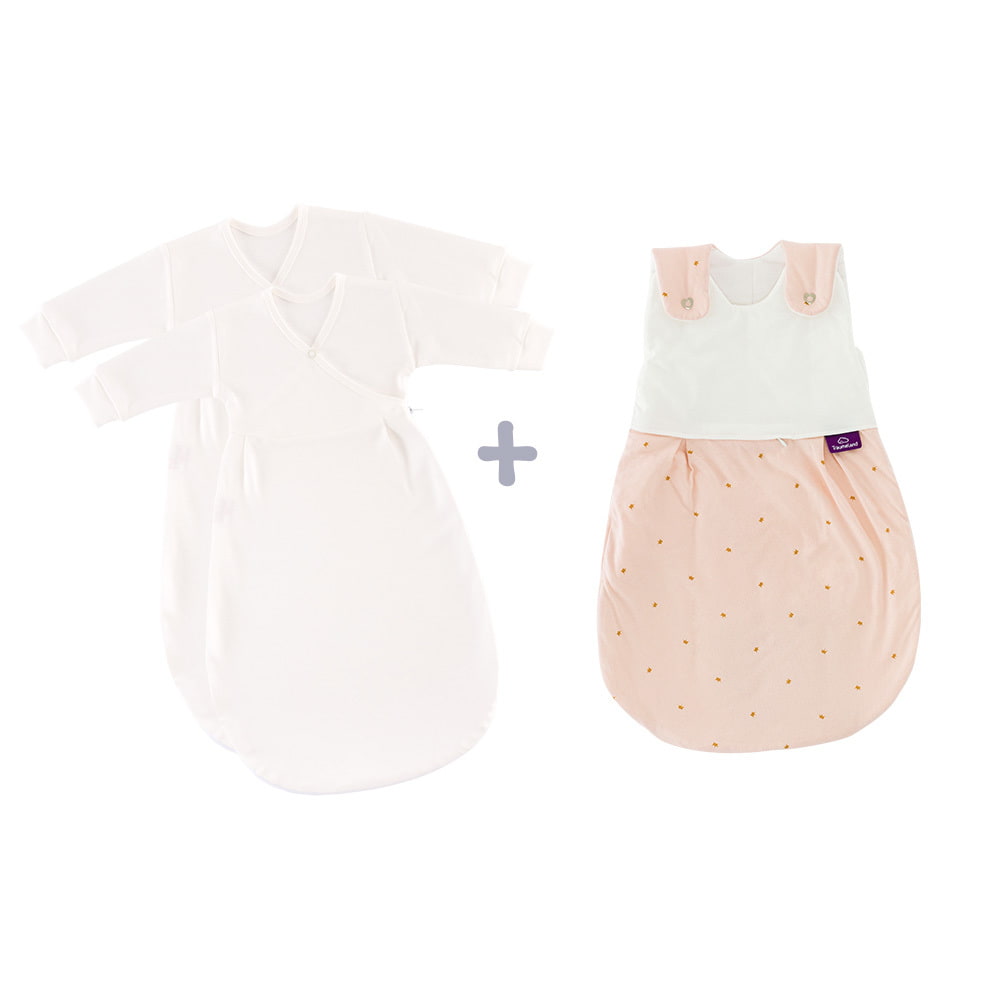 LIEBMICH Schlafsack Set im Design Märchengold mit 2 Innenschlafsäcken