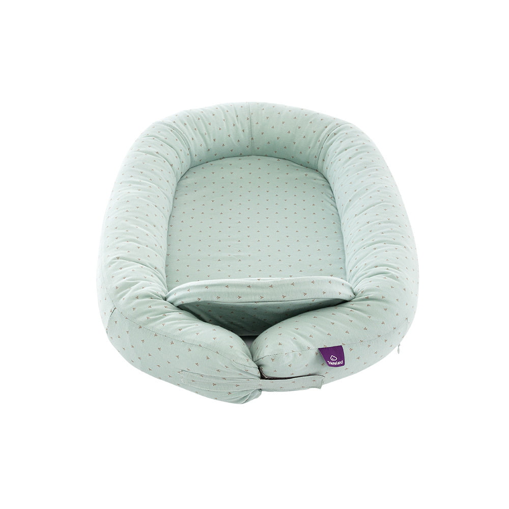 Nest HOME Comfort von Träumeland Ansicht schräg geschlossen Design Twister blau