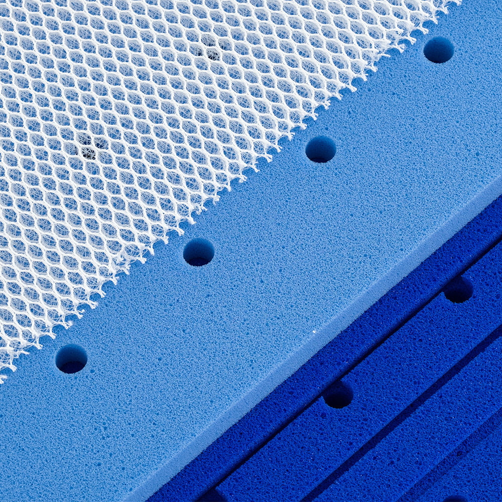 Babymatratze Premium Ozeanblau Detail