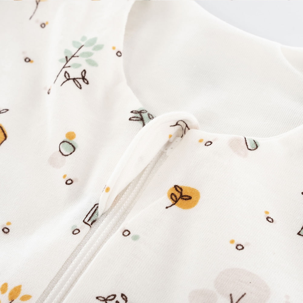 Sommerschlafsack Sweet Home aus Baumwolle Detailfoto vom Kinnschutz