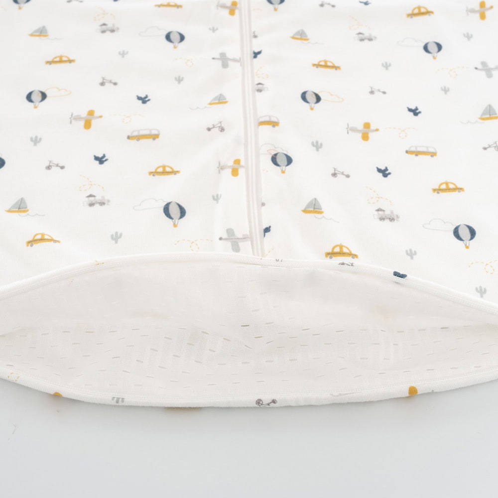 Sommerschlafsack BrummBrumm aus TENCEL™ Detailfoto Belüftungsschlitz