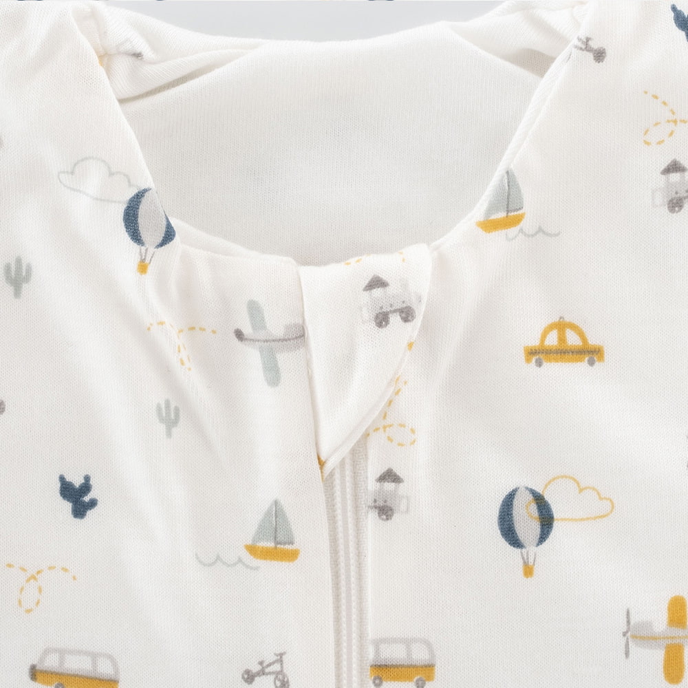 Sommerschlafsack BrummBrumm aus TENCEL™ Detailfoto Kinnschutz
