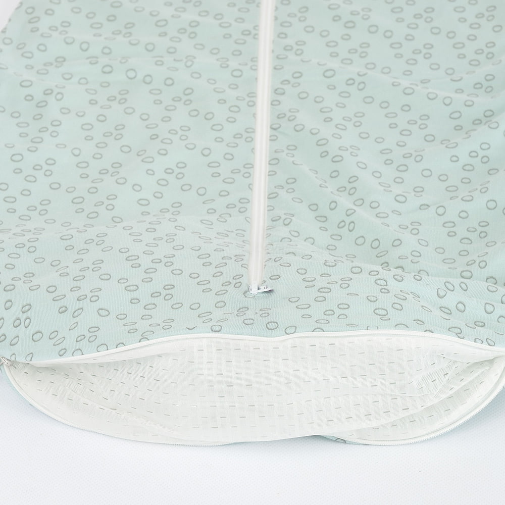 Sommerschlafsack Kreise mint aus TENCEL™ Detailfoto Belüftungsschlitz