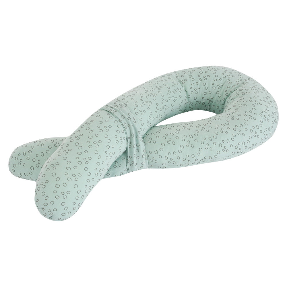 Träumeland Care Kuschelnest im Design Kreise mint