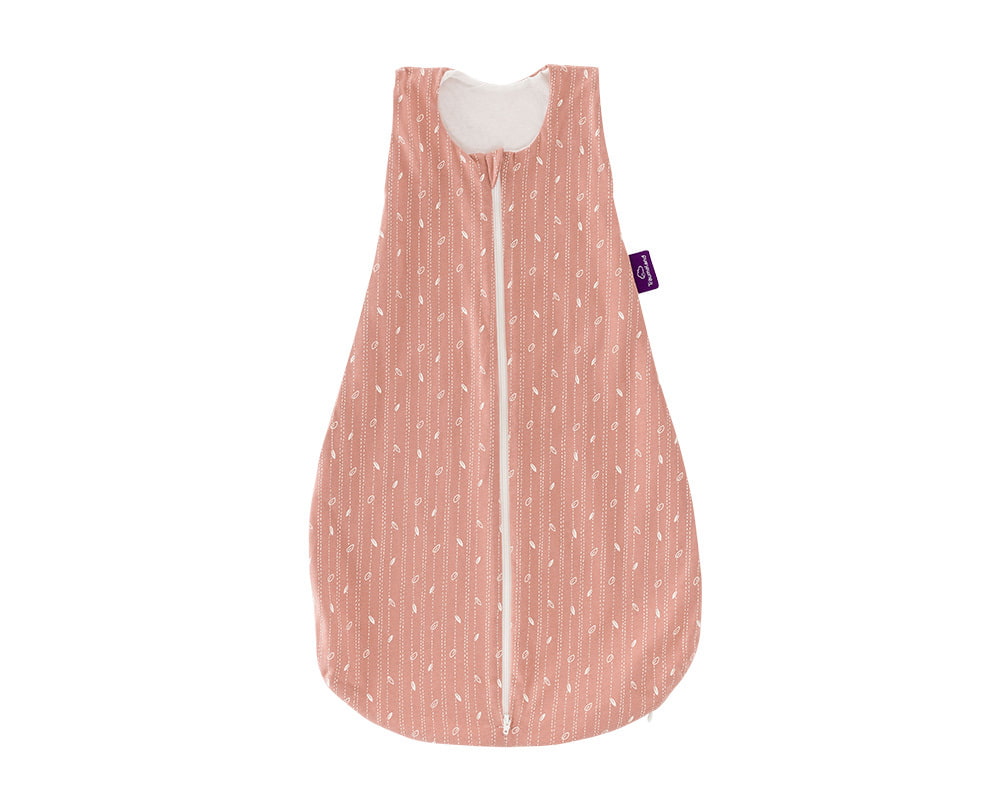 Sommer-Schlafsack Blätter rosa