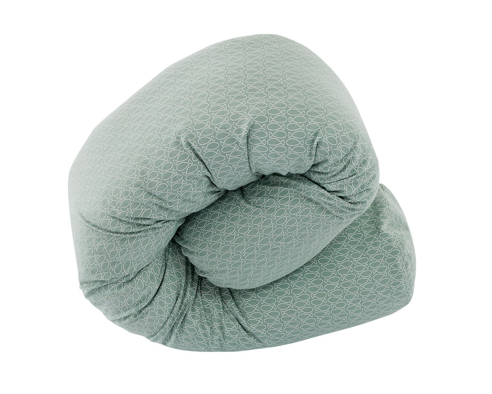 Bettschlange XL Fische mint