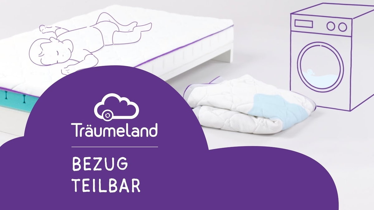 Bezug teilbar | Babymatratze + Kindermatratze | Träumeland