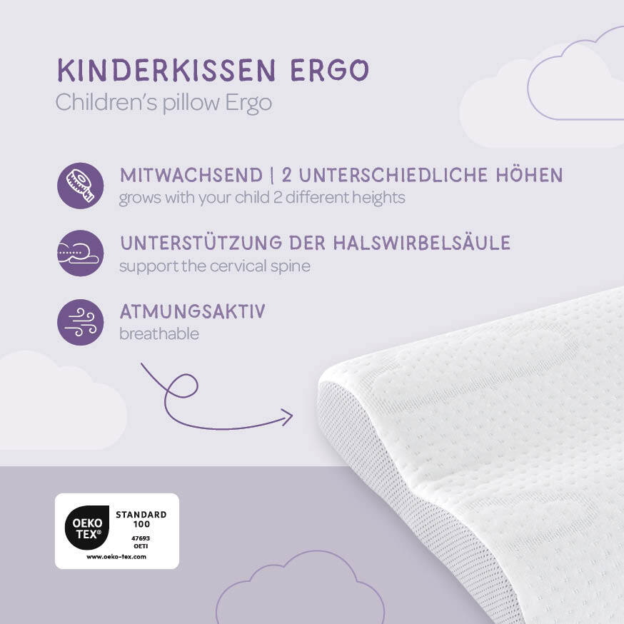 Vorteile vom ergonomischen Träumeland Kinderkissen Ergo