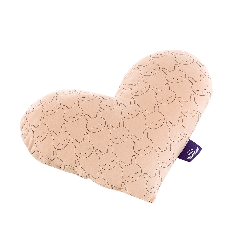 Kuschelkissen Herz Kuschelhase beige