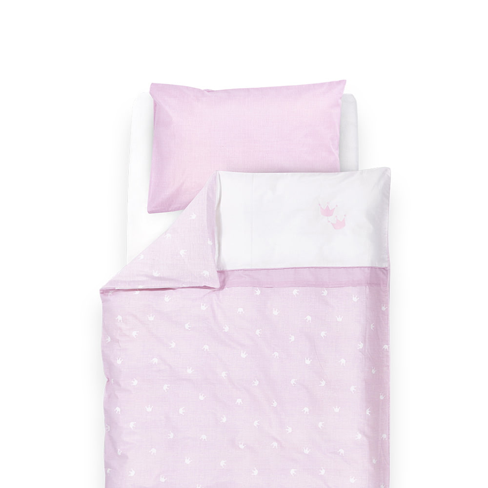 Bettwäsche Krone rosa