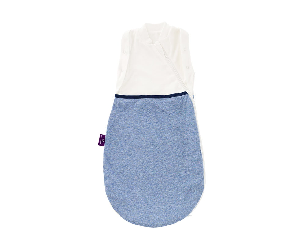 Puckschlafsack "Air" blau meliert