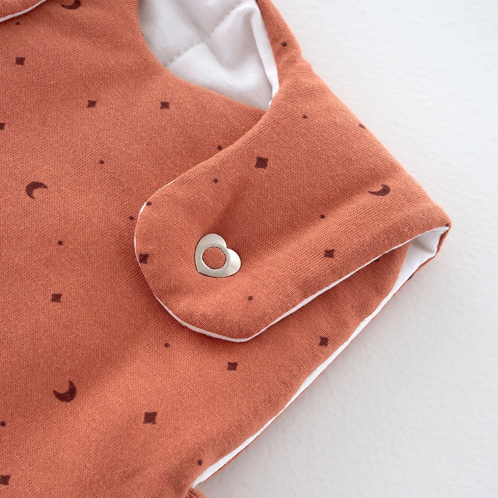 Schlafsack Moon rost Detail Druckknopf