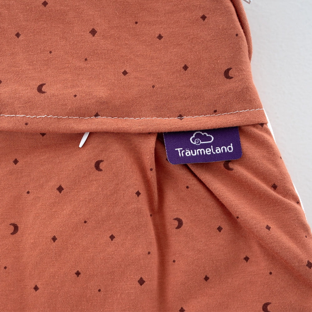 Schlafsack Moon rost Detail Etikett