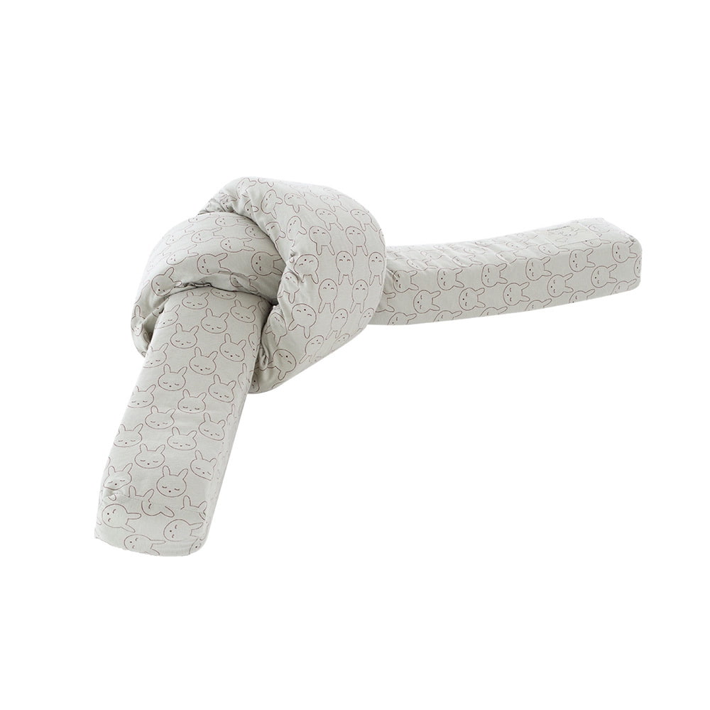 Bettschlange Kuschelhase grün Knoten