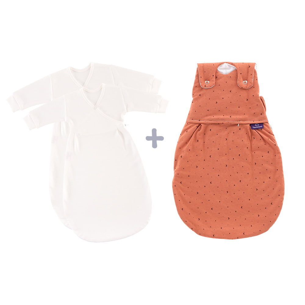 Ganzjahres-Schlafsack Set Moon rost