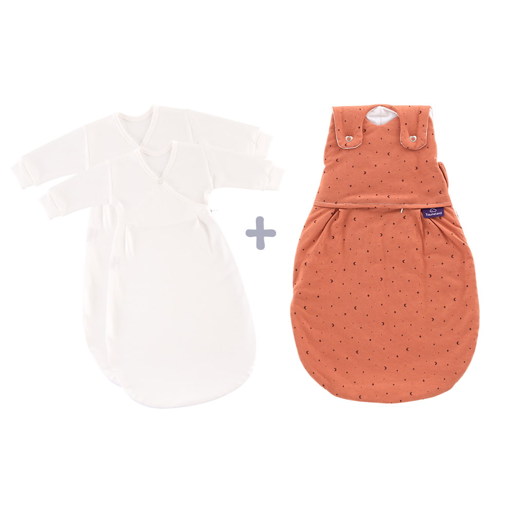 Schlafsack Set Moon rost mit 2 Innenschlafsäcken
