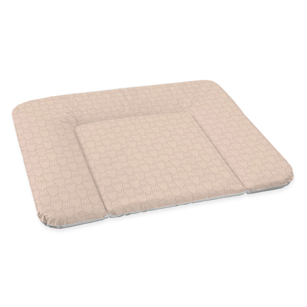 Wickelauflage im Design Kuschelhase beige schräge Ansicht