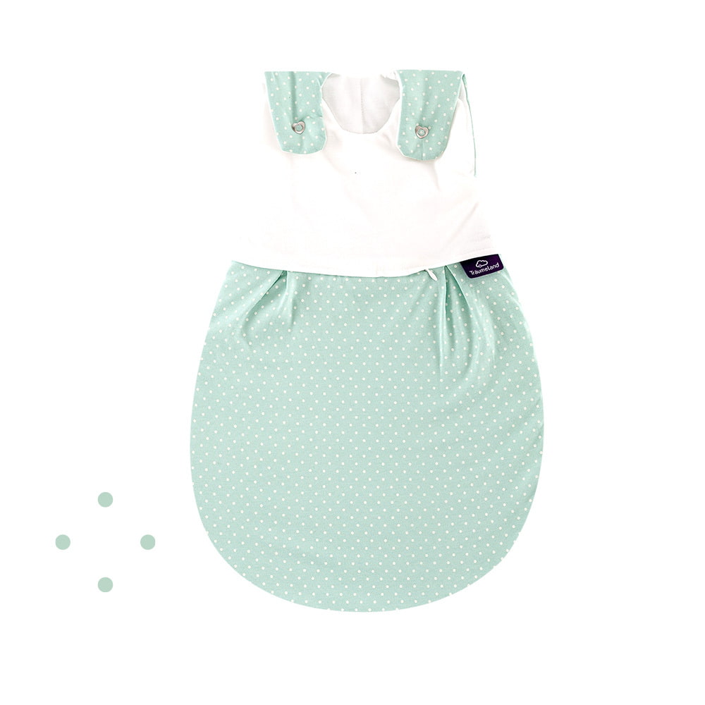 LIEBMICH Schlafsack im Design Pünktchen mint