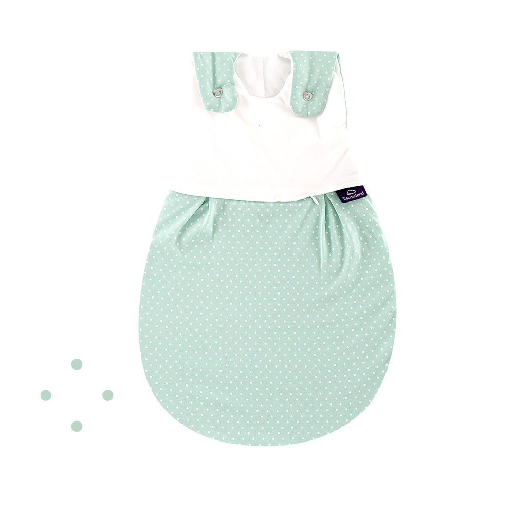 LIEBMICH Schlafsack im Design Pünktchen mint