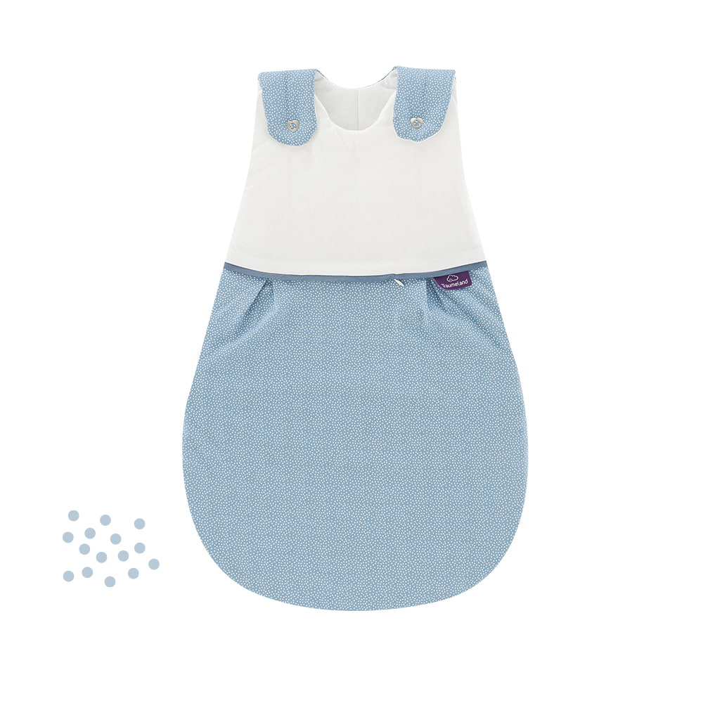 LIEBMICH Schlafsack im Design Punkte blau