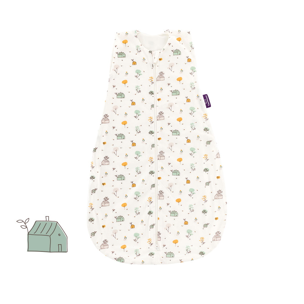 Sommerschlafsack Sweet Home aus Baumwolle