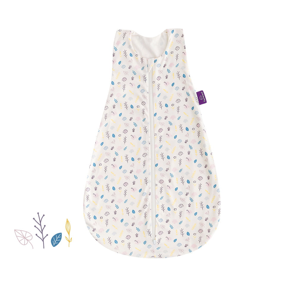 Sommerschlafsack Blumig aus Baumwolle
