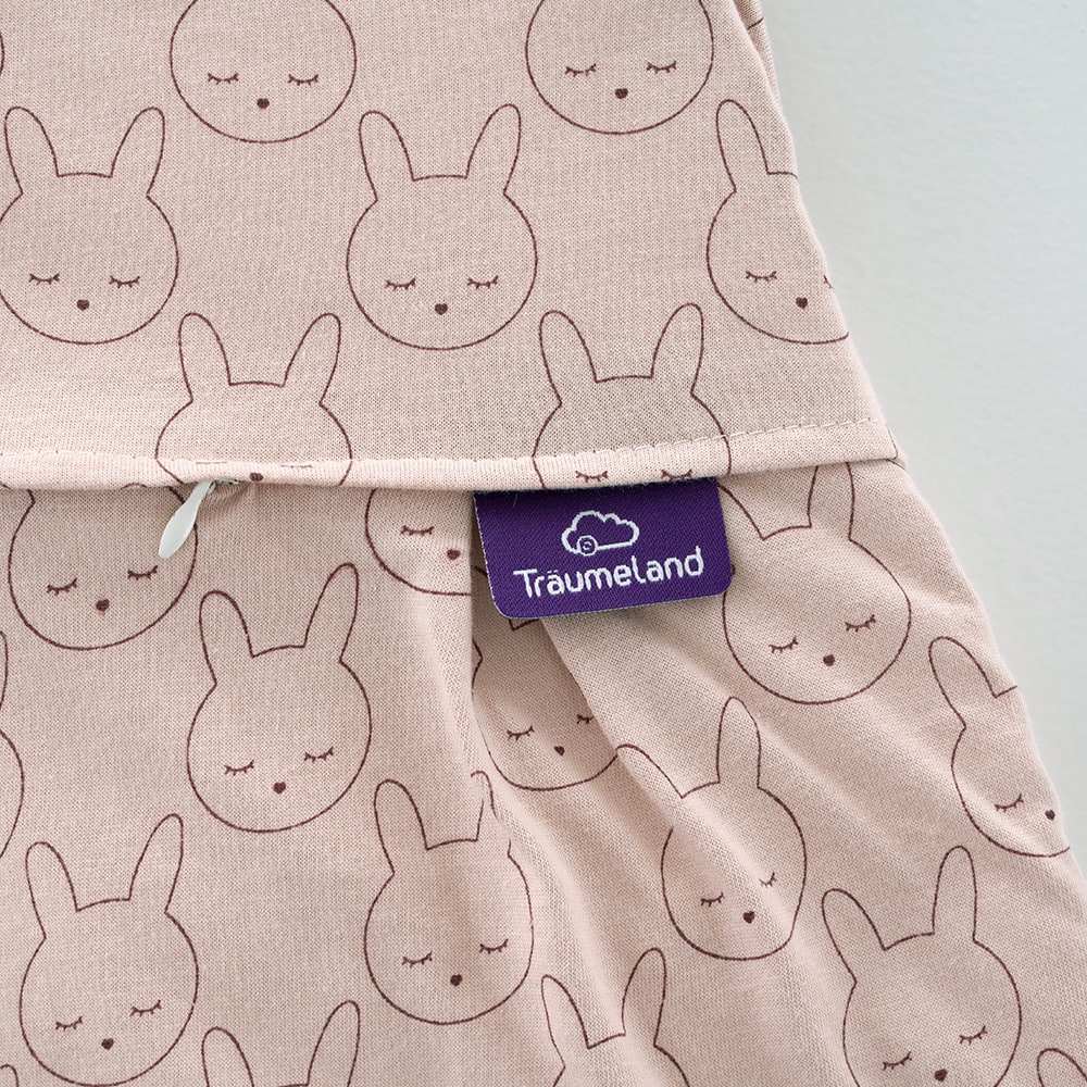 Schlafsack Kuschelhase beige Detail Etikett