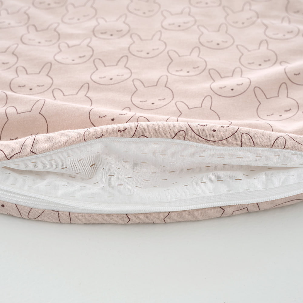 Schlafsack Kuschelhase beige Belüftungsschlitz unten