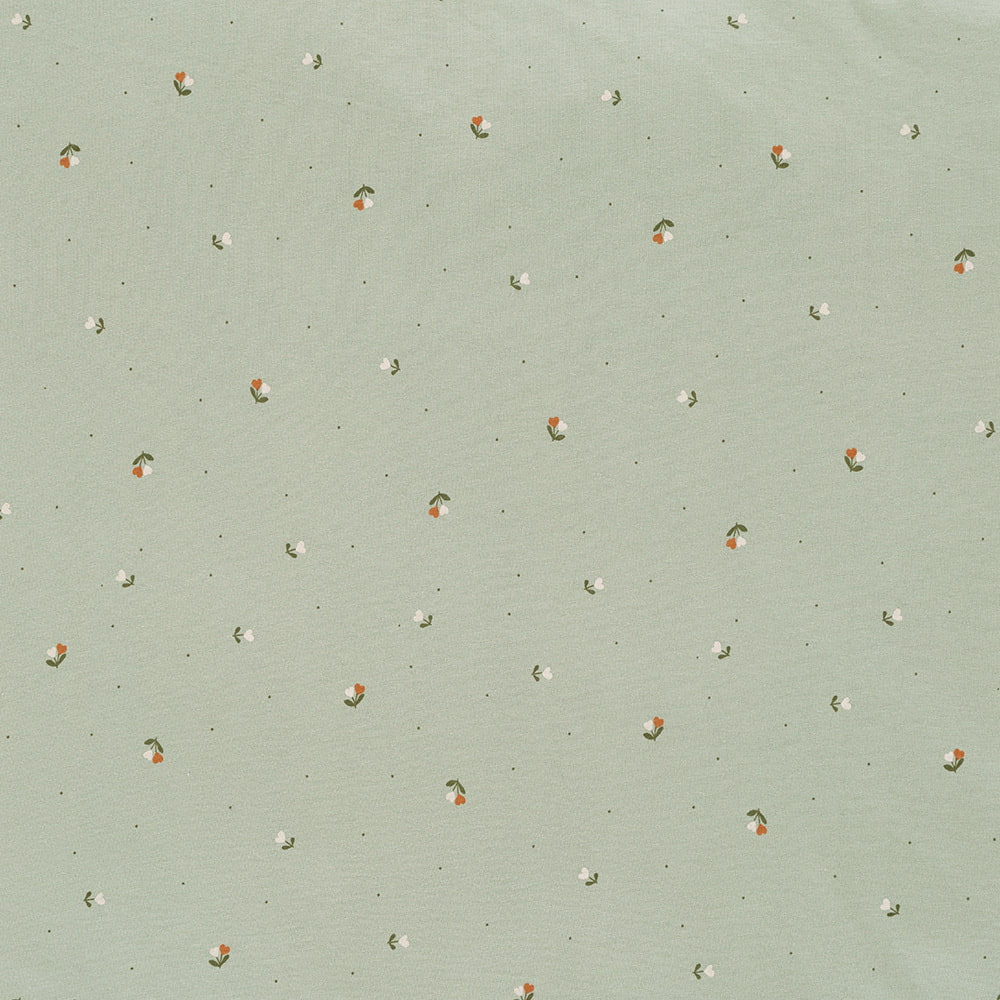 Träumeland Bettwäsche Fiore grün Detail