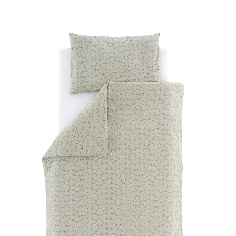 Träumeland Bettwäsche Kuschelhase grün