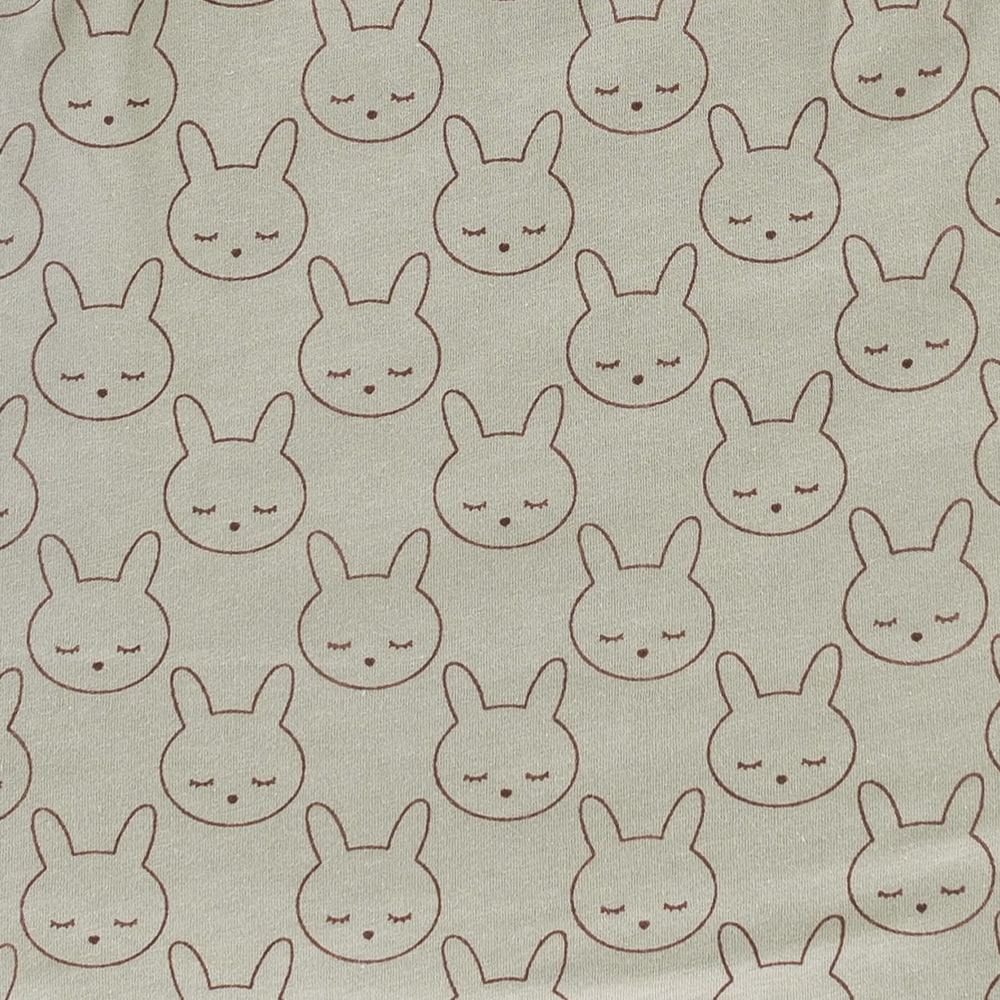 Träumeland Bettwäsche Kuschelhase grün Detail