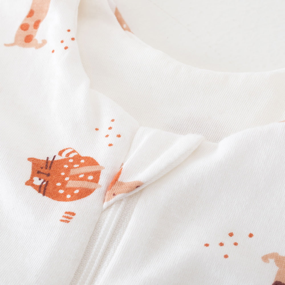Sommerschlafsack cats&dogs Baumwolle Detail Kinnschutz