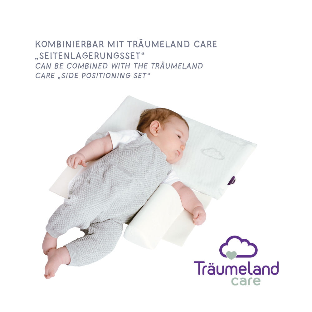 Träumeland Babykopfkissen Wolke Anwendung mit Seitenlagerungsset