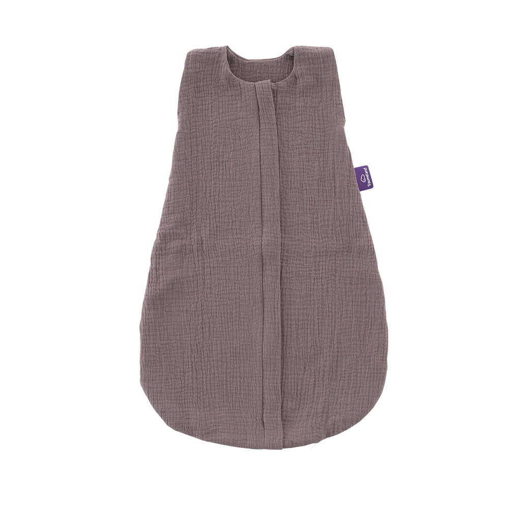 Sommerschlafsack aus Baumwollmusselin in schokopflaume
