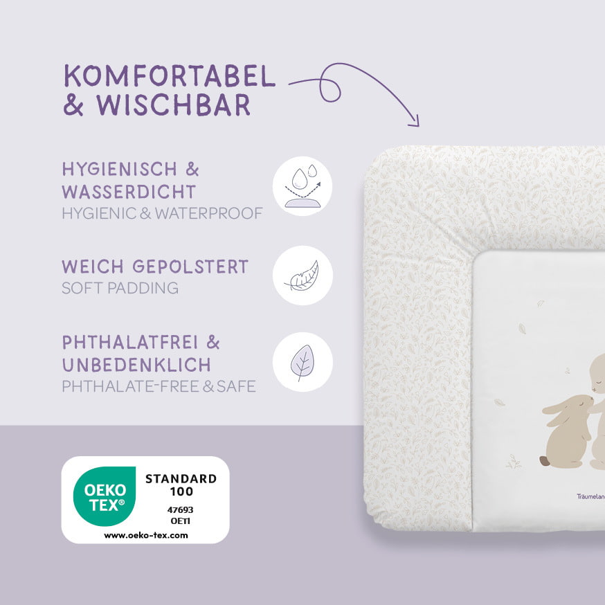 Wickelauflage Hophop Bunny beige
