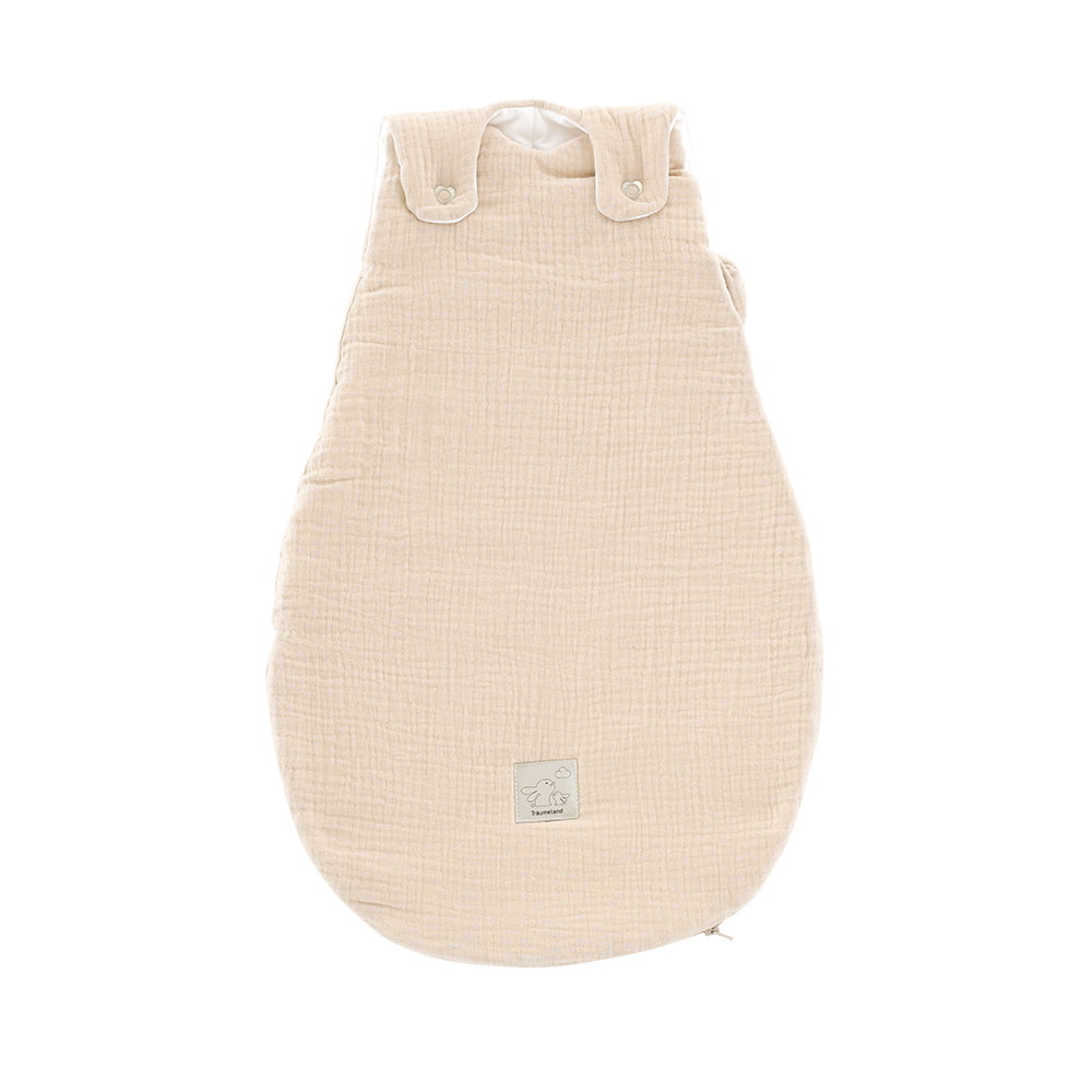 Ganzjahresschlafsack beige Gesamtansicht