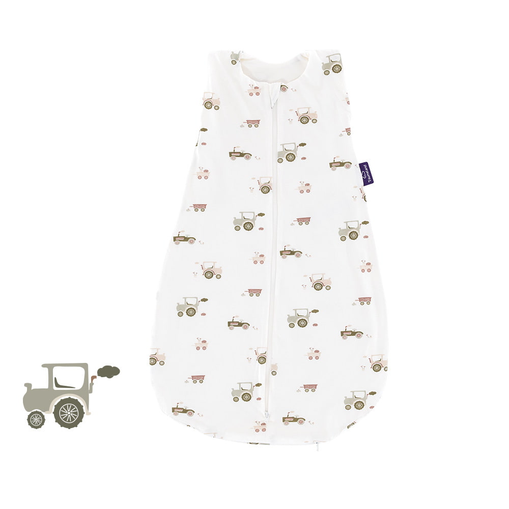 Sommerschlafsack Little Farm grün Baumwolle