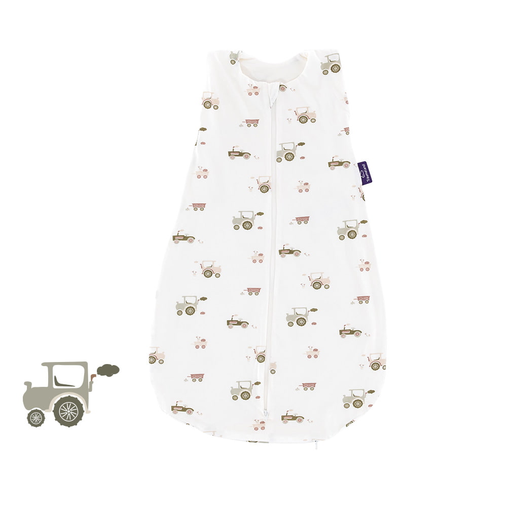 Sommerschlafsack Little Farm grün Baumwolle