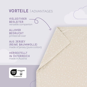 Babydecke Jersey Garden Vorteile