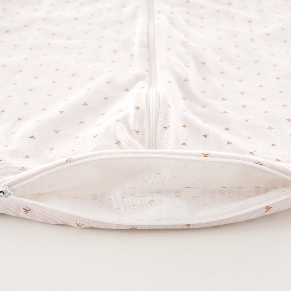 Sommerschlafsack Twister beige Belüftungsschlitz
