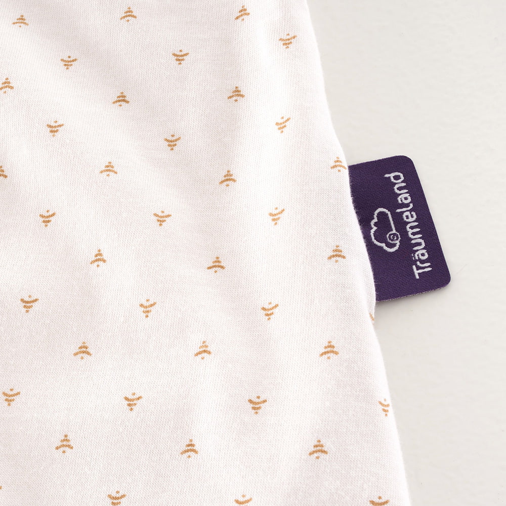 Sommerschlafsack Twister beige Etikett