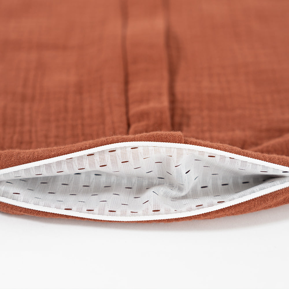 Belüftungsschlitz Sommerschlafsack terrakotta