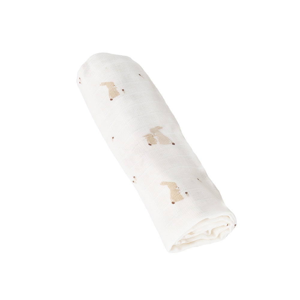 Mulltuch Hophop Bunny beige