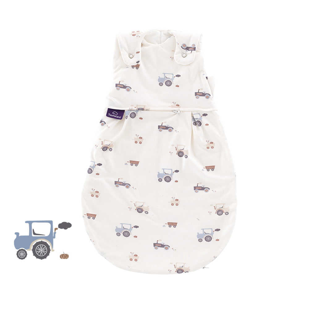 Ganzjahresschlafsack Little Farm blau Gesamtansicht