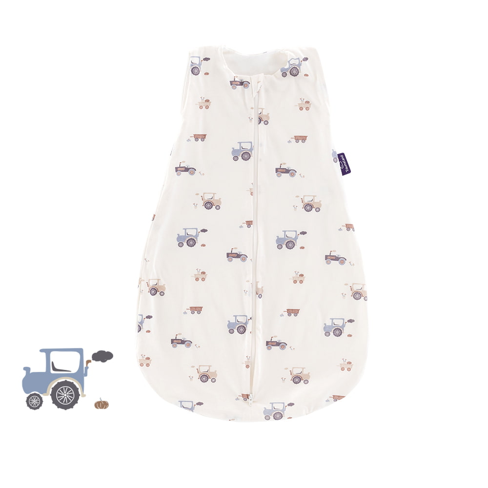 Sommerschlafsack Little Farm blau Gesamtansicht