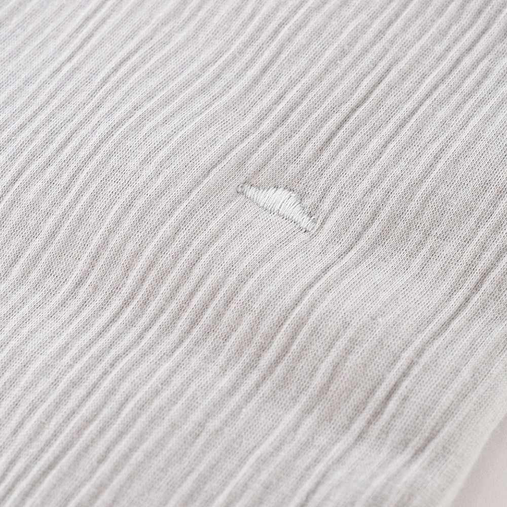 Signature Schlafsack hellgrau Stickerei