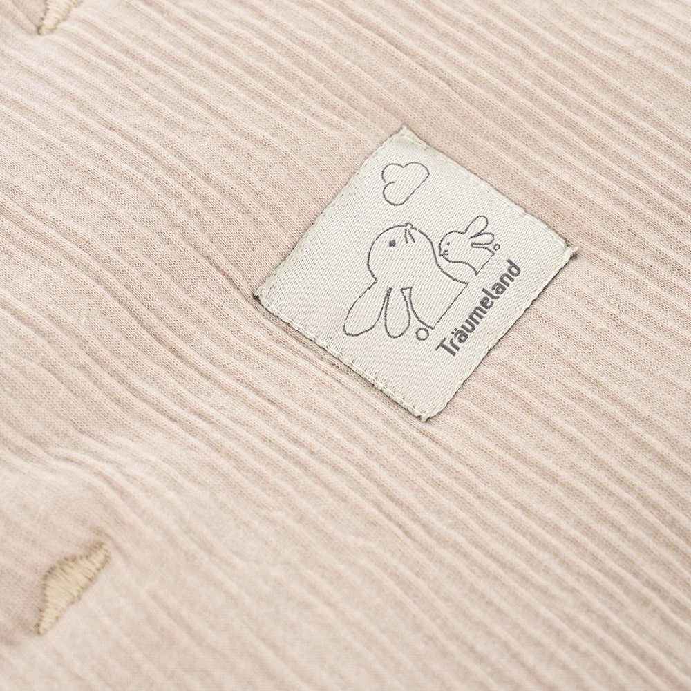 Signature Schlafsack taupe Häschenaufnäher