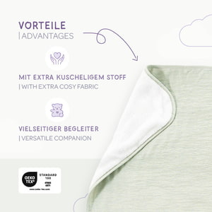 Signature Kuscheldecke in der Farbe mint Vorteile
