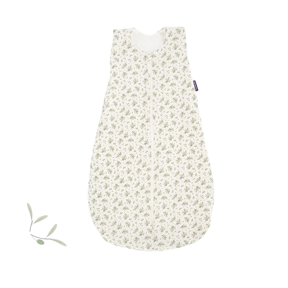 Sommerschlafsack aus Baumwolle im Design Olive