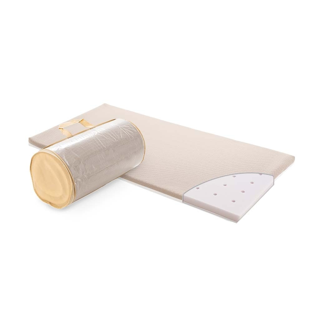 Reisematratze Air in beige mit Verpackung